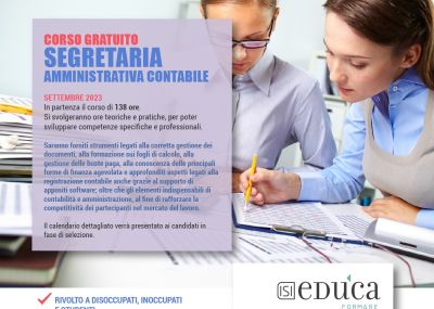 Corso SEGRETERIA AMMINISTRATIVA CONTABILE